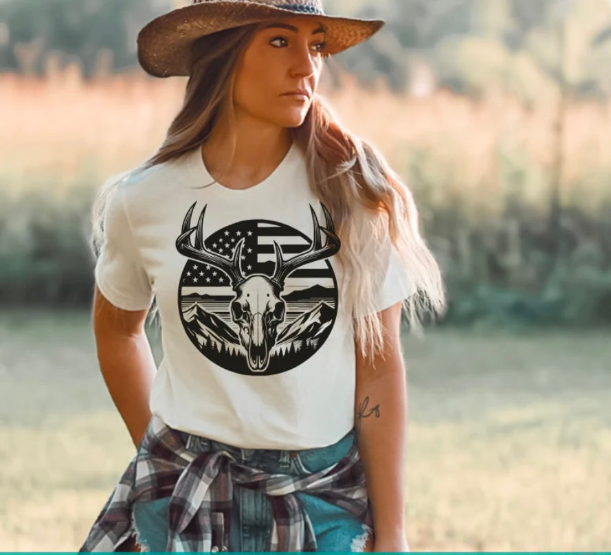 Skull American Circle
