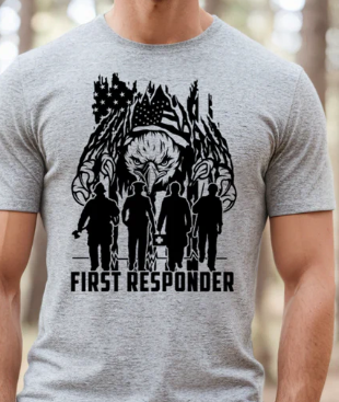 First Responders- American Flag, Eagle