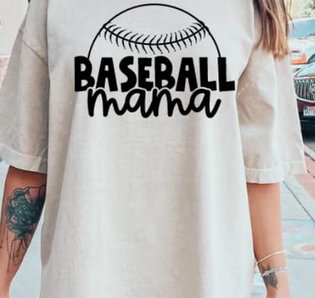 Baseball Mama (half a baseball)