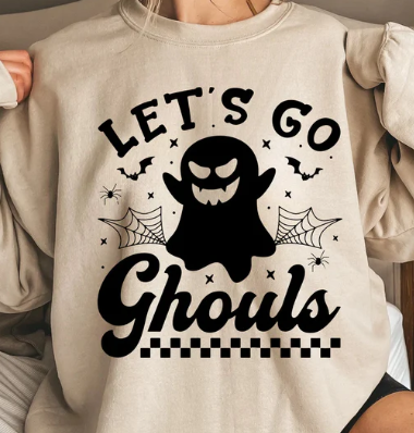 Let's go Ghouls-Cursive