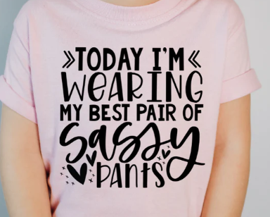 Today I'm Wearing my best Pair of Sassy Pants