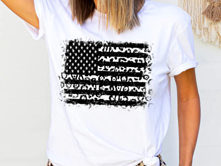 Cheetah American Flag