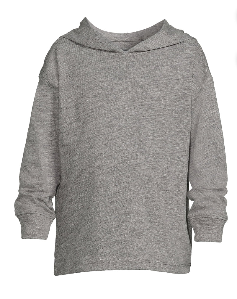 Toddler's Solid Hooded Tee 18 Months-5T