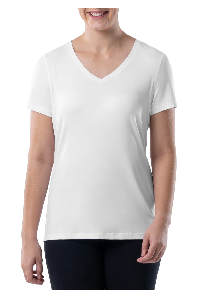 Short Sleeve Women's V-Neck T-Shirt- Athletic Works Brand- LIMTED QUANTITIES