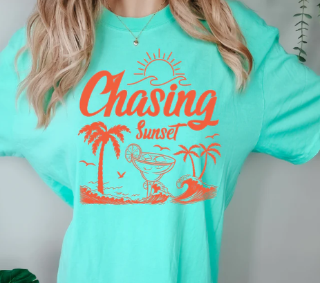 Chasing Sunset (orange print)