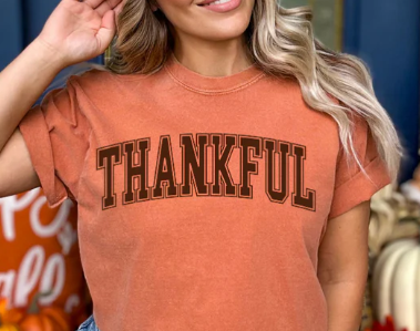 Thankful- Brown Print