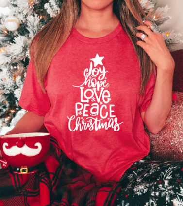 Joy, Hope, Love, Peace, Christmas