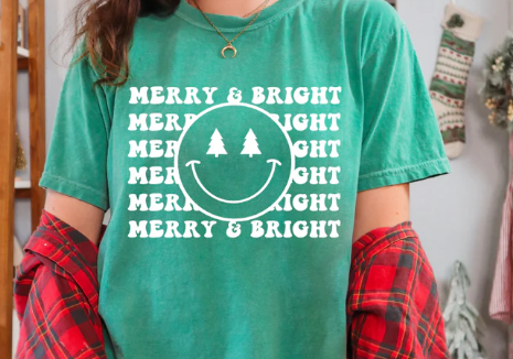 Merry & Bright Smiley Face