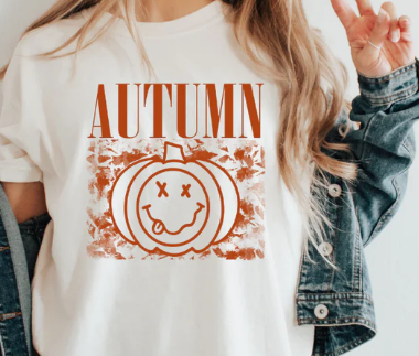 Autumn with Slimy Face- Orange Print