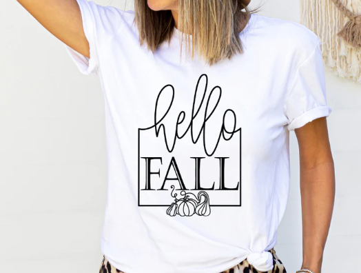 Hello (cursive) Fall