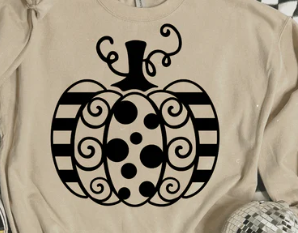 Black Boho Pumpkin