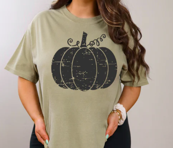 Black Distressed Pumpkin