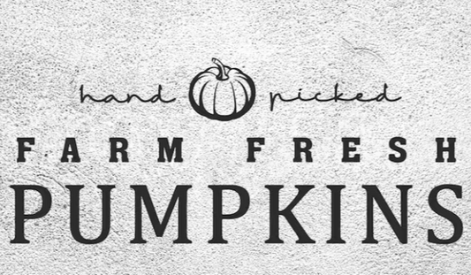 Hand Picked Farm Fresh Pumpkins