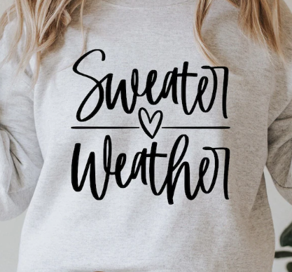 Sweater Weather Cursive