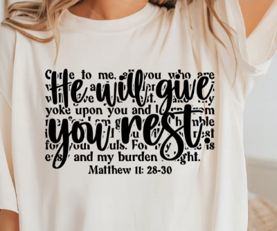He will give You rest