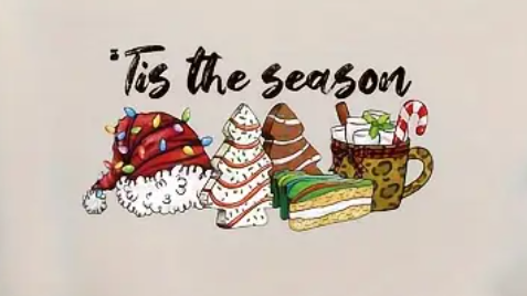 Tis the Season (smaller Print) 6 Inches