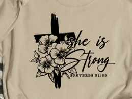 She is Strong. Proverbs 31:25