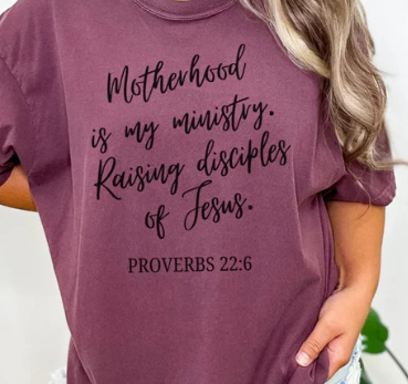Motherhood is my ministry. Raising disciples of Jesus.